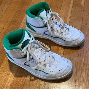 Air Jordan Retros Green and White